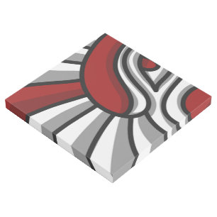 Abstract Eye in Red, Black and White, Digital Art
