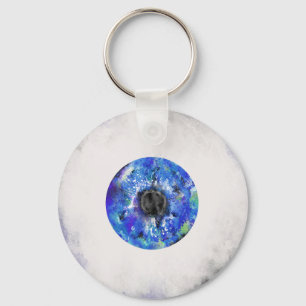 Abstract eye keychain
