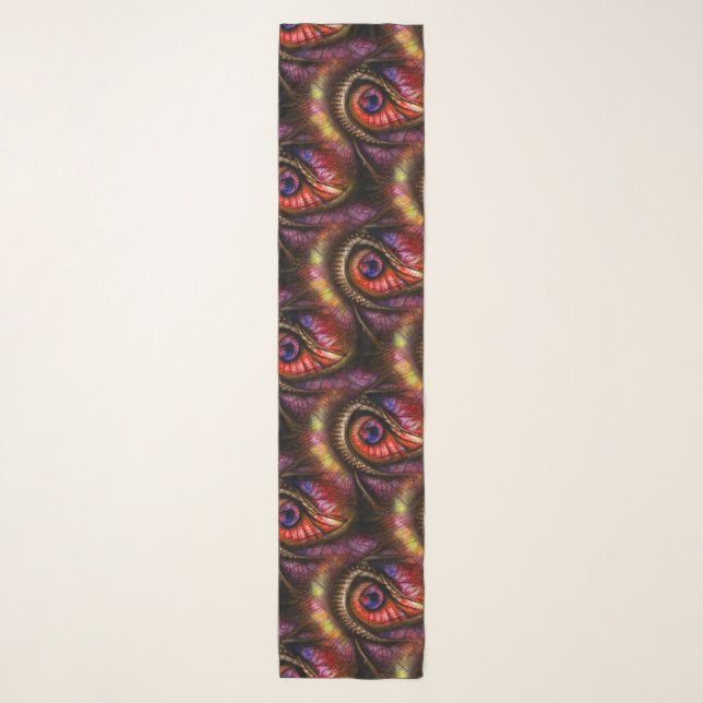 abstract eye mosaic scarf (Front)
