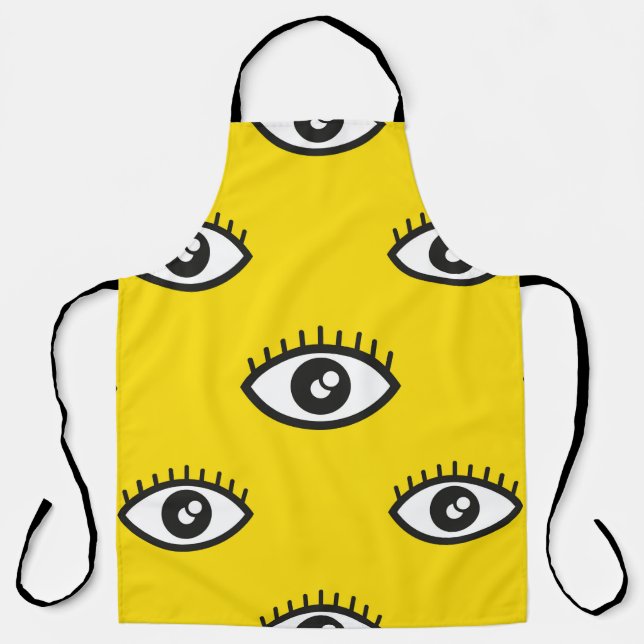 Abstract eye seamless pattern. Seamless eye backgr Apron (Front)