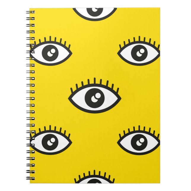 Abstract eye seamless pattern. Seamless eye backgr Notebook (Front)