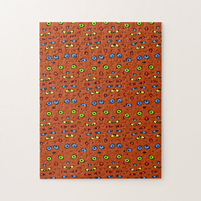 Abstract Eyes, Impressionistic Style Jigsaw Puzzle (Vertical)