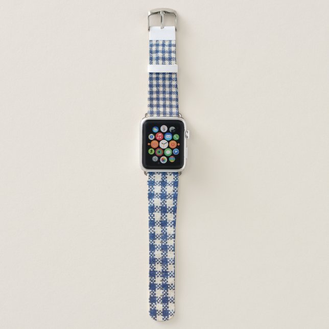 Abstract fabric pattern texture background apple watch band (Front)