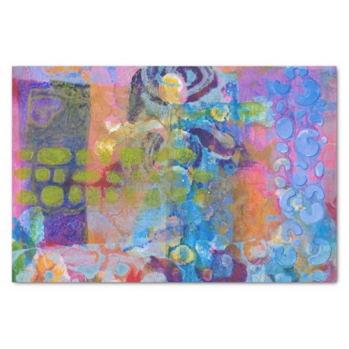Abstract Fabric Print Tissue Paper
