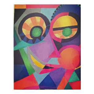 Abstract Face 1 Faux Canvas Print