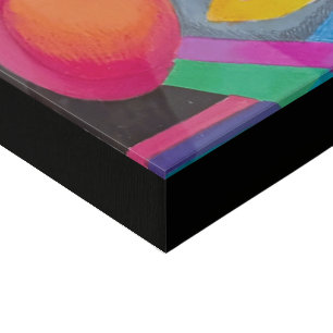 Abstract Face 2 Faux Canvas Print