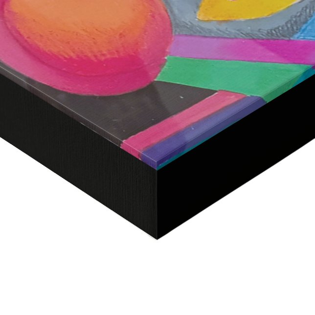 Abstract Face 2 Faux Canvas Print (Corner)