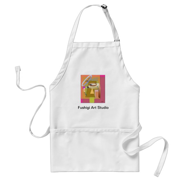 Abstract Face Adult Apron (Front)