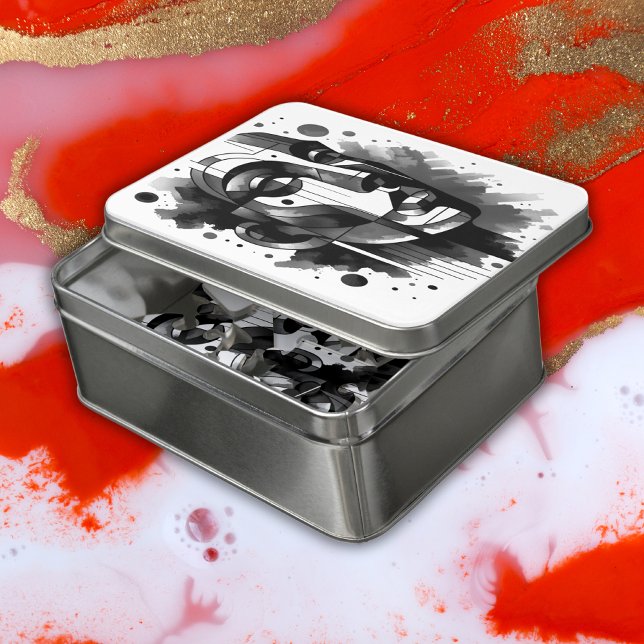 Abstract Face Black & White |  Jigsaw Puzzle (Creator Uploaded)