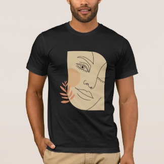 Abstract Face Colorful Artsy Fun Whimsical Modern T-Shirt