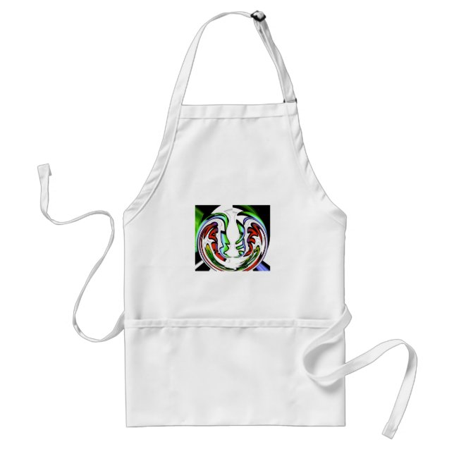 Abstract Face Hakuna Matata Art Print Adult Apron (Front)