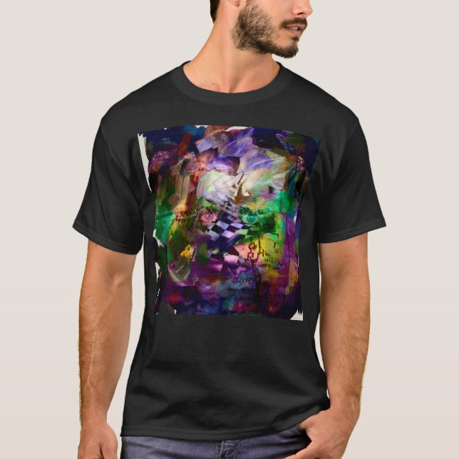 Abstract face with symbols T-Shirt (Front)
