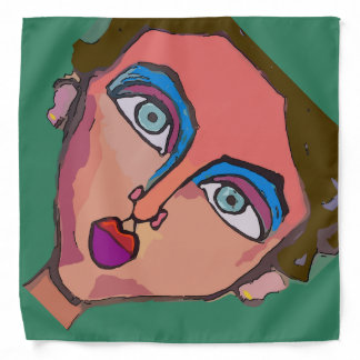 Abstract Faces Bandana