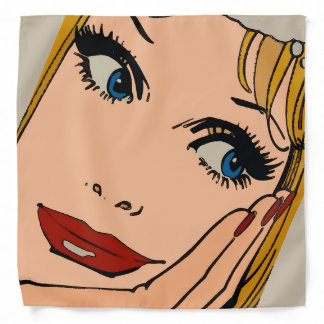 Abstract Faces Bandana