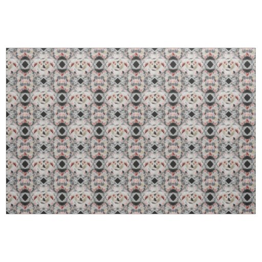 Abstract Faces Design II Fabric