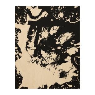 Abstract Faces Incidental Art Wood Wall Art
