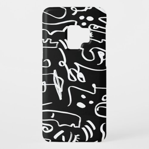Abstract Faces Masks Geometric Pattern Case_Mate Samsung Galaxy S9 Case