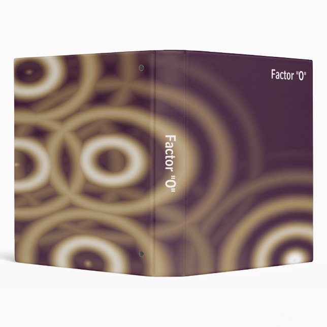 Abstract - Factor "O" 3 Ring Binder (Background)