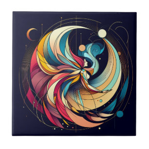 Abstract Fairy Art Ceramic Tile