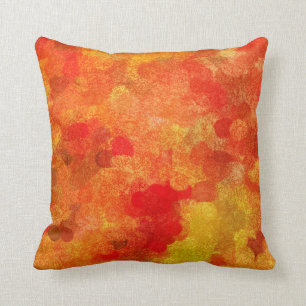 Abstract Fall Autumn Season Colors Throw Pillow