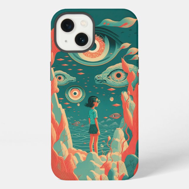 Abstract Fantasies World of Impossible Objects Iphone Case (Back)