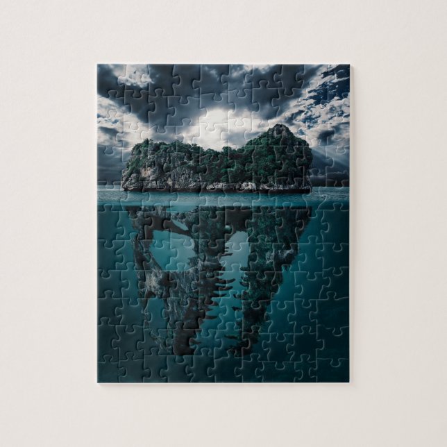 Abstract Fantasy Artistic Island Jigsaw Puzzle (Vertical)