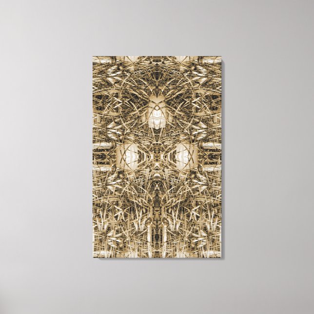 Abstract fantasy construction canvas print (Front)