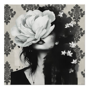 Abstract Fashion Portrait Poster