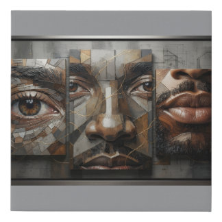 Abstract faux canvas print