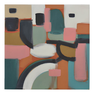 abstract faux canvas print