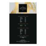 Abstract Faux Gold Brushstrokes on Gray Flyer