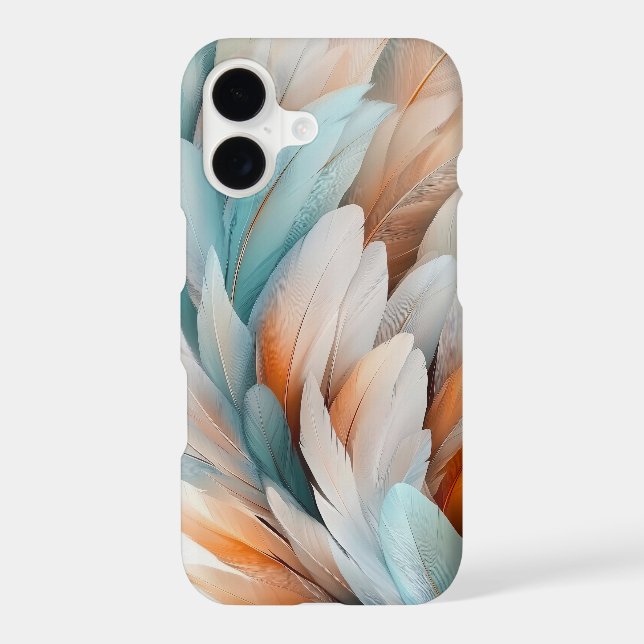 Abstract Feather Flow – Soft Elegance iPhone Case (Back)
