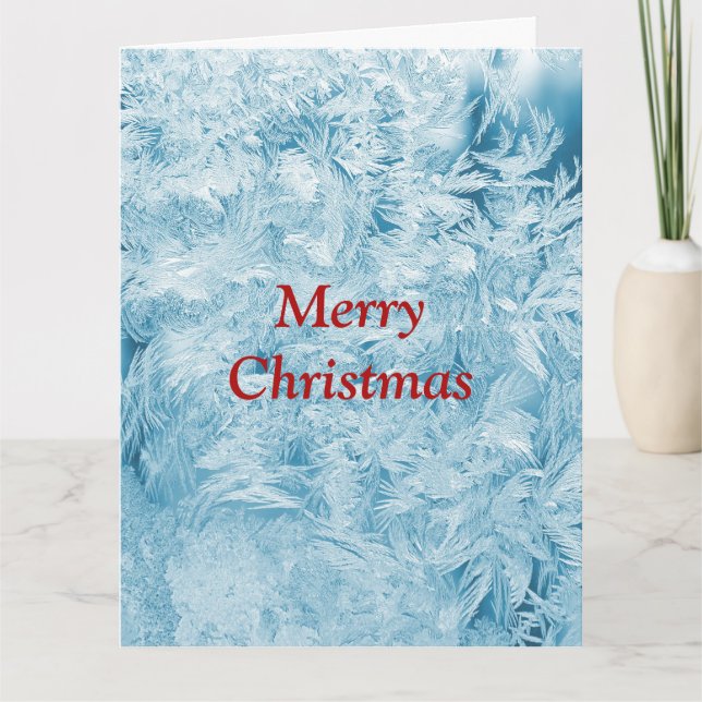 Abstract feathers and snowflakes  card (Front)