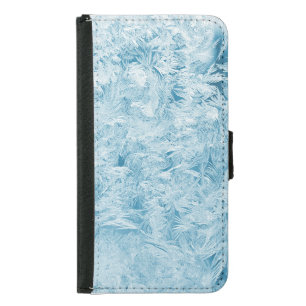 Abstract feathers and snowflakes    samsung galaxy s5 wallet case
