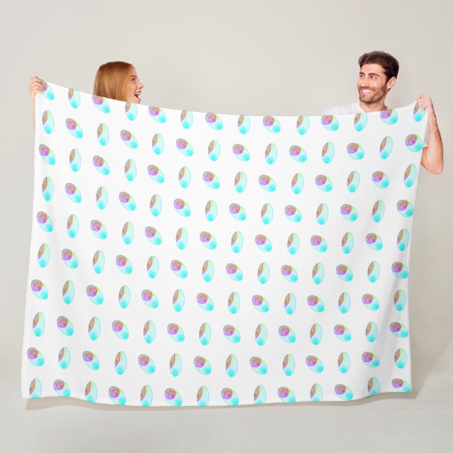 Abstract Feathers Fleece Blanket (In Situ)