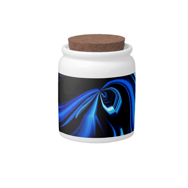 Abstract Feeding The Blue Whale Candy Jar (Front)