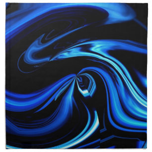 Abstract Feeding The Blue Whale Napkin