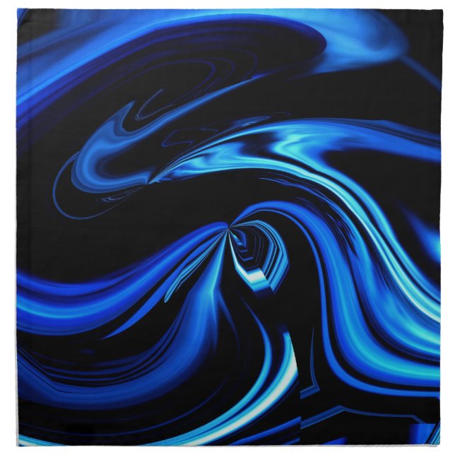 Abstract Feeding The Blue Whale Napkin (Front)