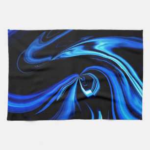 Abstract Feeding The Blue Whale Towel