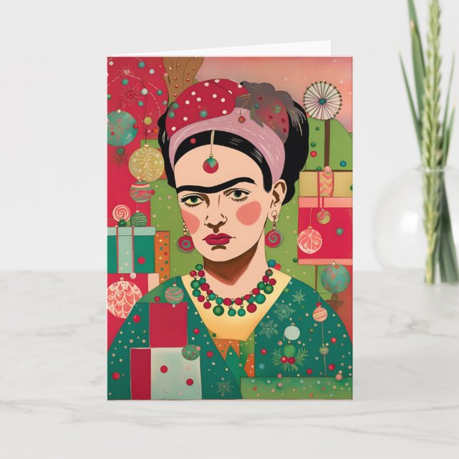 Abstract Female Artist Xmas Card (Front)