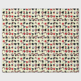 Abstract Festivities: Animal-Inspired Christmas Wrapping Paper