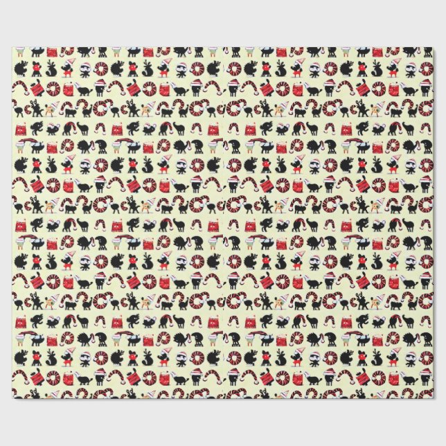 Abstract Festivities: Animal-Inspired Christmas  Wrapping Paper (Seam)