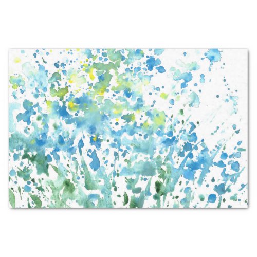 Abstract Field of Flowers Tissue Paper