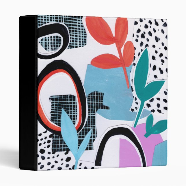 Abstract Field Trip 3 Ring Binder (Front/Spine)