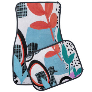 Abstract Field Trip Car Floor Mat