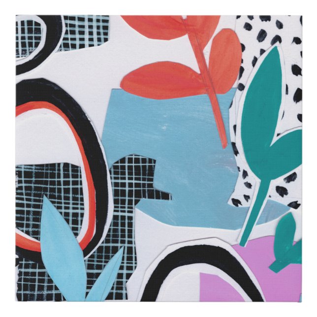 Abstract Field Trip Faux Canvas Print (Front)