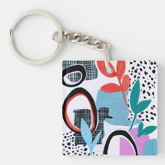Abstract Field Trip Keychain (Front)