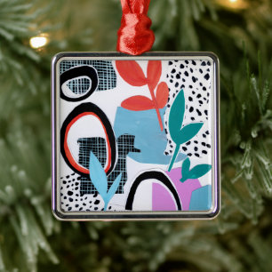 Abstract Field Trip Metal Ornament