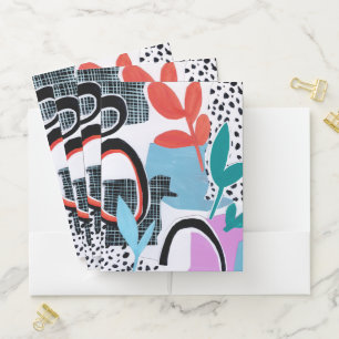 Abstract Field Trip Pocket Folder