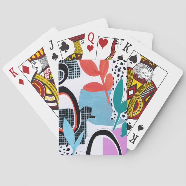 Abstract Field Trip Poker Cards (Back)